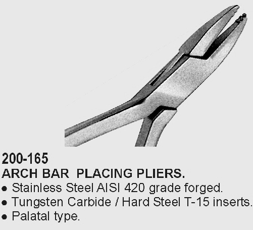 Arch Bar Placing Pliers